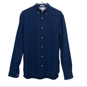 H&M L.O.G.G Blue Button Down Shirt Size Small NWOT